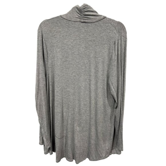 Chicos Zenergy Raquel Surplice Wrap Top Womens Medium 2 Long Sleeve Rayon Blend - Picture 4 of 8